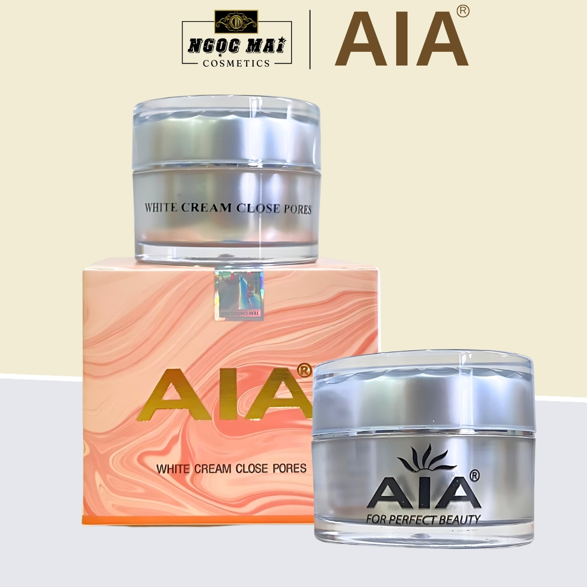 Mỹ Phẩm AIA - Kem dưỡng trắng da, Ngừa thâm quầng mắt, Se khít lỗ chân lông (7g)